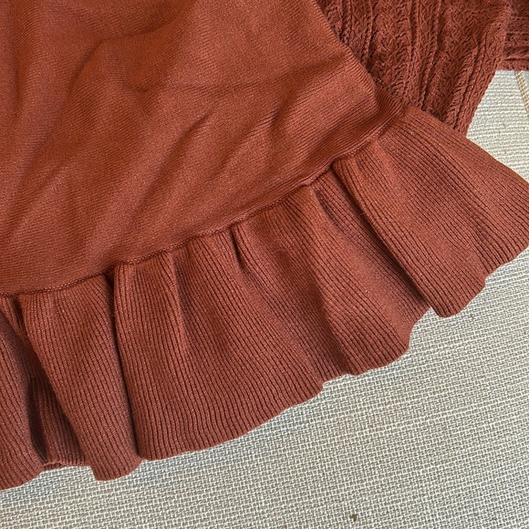 Sezane Carlie Sweater Dress - Brown - Picture 9 of 10